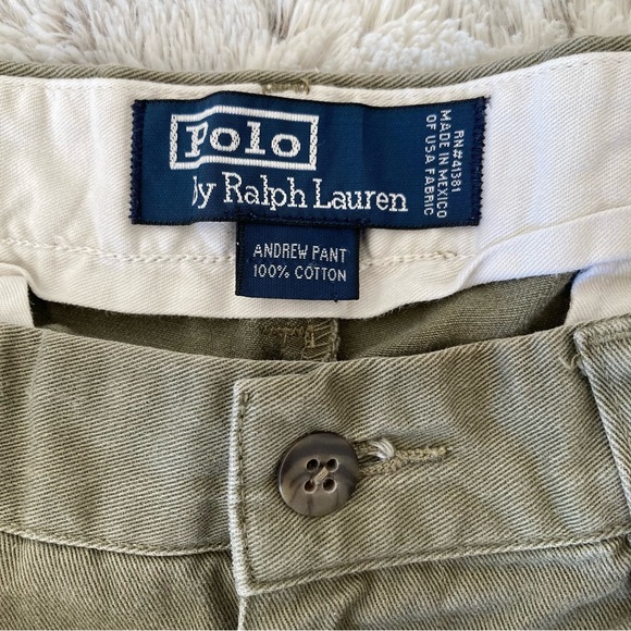 Ralph Lauren Men's Olive Green Khaki Chinos - Picture 2 of 5